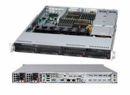 SUPERMICRO 1U chassis 4x 3,5" HS SAS/SATA, 2x700W (80PLUS Platinum), WIO, pro X11