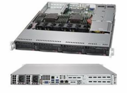 SUPERMICRO 1U server 2x LGA3647, iC621, 12x DDR4 ECC R, 4x SATA3 HS (3,5"), M.2, 2x750W, 2x1GbE, IPMI, WIO