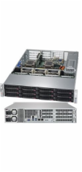 SUPERMICRO 2U server 2x LGA3647, iC622, 12x DDR4 ECC R, 12x SATA3 HS (3,5"), 2x10GbE, 2x 1200W(80+titanium), IPMI, WIO