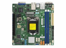 SUPERMICRO MB 1xLGA1151 (Xeon E3-21xx,i3), C242, 2xDDR4, 4xSATA3, M.2, 1xPCIe3.0 x16, VGA, 2x LAN, IPMI, mini-ITX