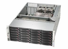 SUPERMICRO 4U chassis 24x 3,5" HS SAS/SATA (singel expanSAS3/12Gb - 8643)+2x2,5" volitelný ,2x1200W (80PLUS Titanium)