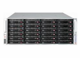 SUPERMICRO 4U chassis 36x 3,5" HS SAS/SATA (24x Front + 12x Rear/4xNVMe opt) +2x 2.5"opt., 2x1200W (80PLUS Titanium)
