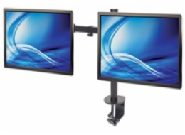 MANHATTAN stolní držák pro 2xLCD, 13" až 32", černý