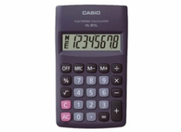 CASIO kalkulačka HL 815L BK, černá, kapesní, osmimístná