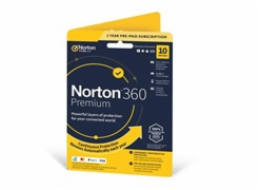 NORTON 360 PREMIUM 75GB +VPN 1 uživatel pro 10 zařízení na 1 rok ESD