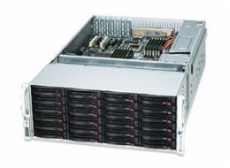 SUPERMICRO 4U Chassis CSE-847BE1C-R1K28LPB, 4U, 36x 3.5" H/swap SAS/SATA Drive Bays, 1280W Redundant PSU - Black