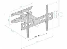 Connect IT TitanMove CMH-7600-BK CONNECT IT TitanMove Premium nástěnný držák na obrazovky 32-70", záruka 30 let, černá