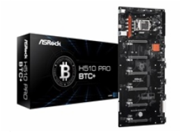 ASRock MB Sc LGA1200 H510 PRO BTC+, Intel H510, 1xDDR4, 1xHDMI