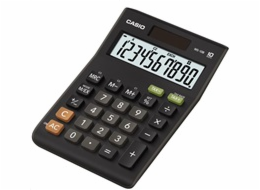 CASIO kalkulačka MS 10 B S, černá, stolní, desetimístná