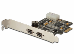 Karta/Kontroler Firewire (800) PCI Exp., 2xZew. 1xWew. IEEE1394b 9pin,Low Profile, Chipset: XIO2213B