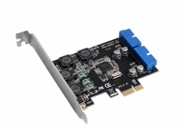 Karta PCI Express USB 3.0 2x port PIN