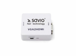 SAVIO CL -110 Převodník/adaptér VGA -> HDMI Full HD/1080p 60Hz