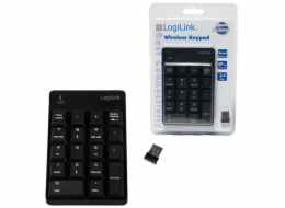 LogiLink ID0120 Klávesnice bezdrátová s 18 klávesami Černá