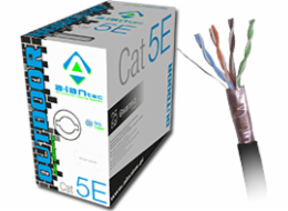 Alantec KIF5OUTZ305 síťový kabel Černá 305 m Cat5e U/UTP (UTP)