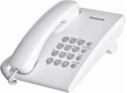 Bílý stolní telefon Panasonic KX-TS500PDB