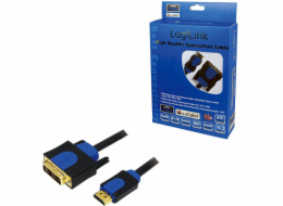 LogiLink HDMI - DVI-D kabel 3m modrý (CHB3103)