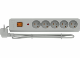 HSK DATA acar X5 Šedá 5 AC zásuvky / AC zásuvek 230 V 1,5 m