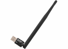 Qoltec 57001 Bezdrátový USB Wi-Fi adaptér Qoltec s anténou