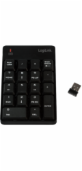 LogiLink ID0120 Klávesnice bezdrátová s 18 klávesami Černá