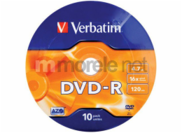 Verbatim DVD-R 4,7 GB 16x 10 kusů (43729)