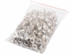 LANBERG Montážní sada do racku 19", 50x šroub M6, 50x klecová matice, 50x plastová podložka