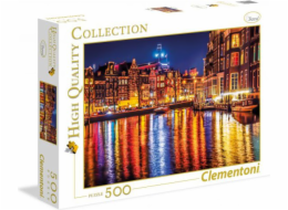Clementoni Puzzle 500 dílků Amsterdam v noci (35037)