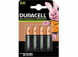 Duracell dobíjecí AA / R6 2500mAh 4ks.