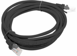 Lanberg Patchcord, Cat5e, nestíněný, 10m, černý (PCU5-10CC-1000-BK)