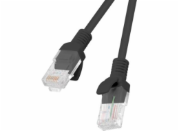 Lanberg Patchcord, Cat5e, nestíněný, 15m, černý (PCU5-10CC-1500-BK)