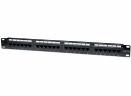 Techly 1U UTP 24xR J45 Cat.6 patch panel