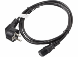 Lanberg CEE 7/7 napájecí kabel – IEC 320 C13, 1,8 m, černý (CA-C13C-10CC-0018-BK)