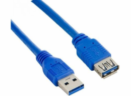 Lanberg USB prodlužovací kabel USB 3.0 AM-AF 1,8 m, modrý (CA-US3E-10CC-0018-B)