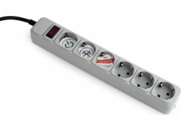 Gembird SPG6-B-6C power extension 1.8 m 6 AC outlet(s)