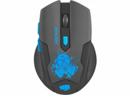 Fury Herní myš Stalker, herní, bezdrátová, 2000DPI, USB, optická, 6 tlačítek, černá-modrá
