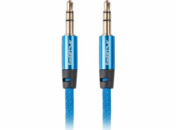 Lanberg Jack 3,5mm - Jack 3,5mm 2m kabel modrý (CA-MJMJ-10CU-0020-BL)