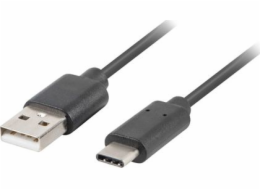 Lanberg USB-C - USB A kabel 0,5 m černý (CA-USBO-10CU-0005-BK)