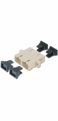 Digitus SC / SC Duplex Coupler, color grey Zirconia Ceramic Sleeve, Plastic housing, Multimode,inc.fixing material