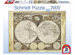 Schmidt Spiele Puzzle Historická mapa světa