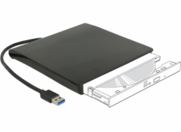 Externes Gehäuse für 5.25” Slim SATA Laufwerke 12,7 mm zu USB Typ-A Stecker, Laufwerksgehäuse