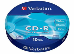 CD-R Verbatim DL 700MB (80min) 52x Extra protection 10-spindl RETAIL