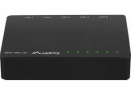 LANBERG SWITCH DSP2-1005-12V (5-PORT, 12V, 1GB/S)