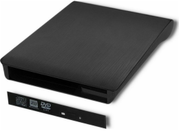 Qoltec zásobník pro CD / DVD SATA mechaniku - USB 2.0 (51863)