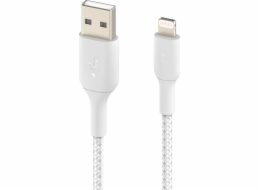 Belkin USB kabel Pletený USB kabel- Lightning 15cm bílý-CAA002bt0MWH