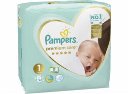 Pampers Premium Care Plenky Velikost 1, 2kg-5kg, 26ks