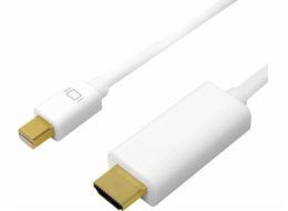 LogiLink DisplayPort Mini - HDMI kabel 1m bílý (CV0122)