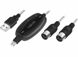 USB adaptér LogiLink LogiLink Adaptér USB A 2.0 -> 2x Midi 5pin In-Out 2.00