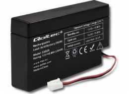 Qoltec AGM Battery | 12V | 0.8Ah | Maintenance-free | Efficient | LongLife | for toys  vehicles