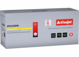 Activejet tonerová kazeta ATK-5220YN (Kyocera náhradní TK-5220Y; Supreme; 1200 stran; žlutá)