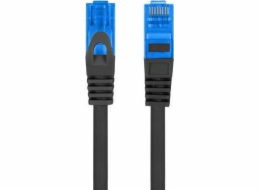 LANBERG PATCHCORD S/FTP CAT.6A 10M ČERNÝ LSZH