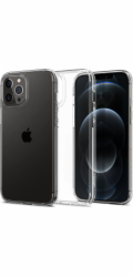 Spigen kryt Ultra Hybrid pre iPhone 12/12 Pro - Crystal Clear
